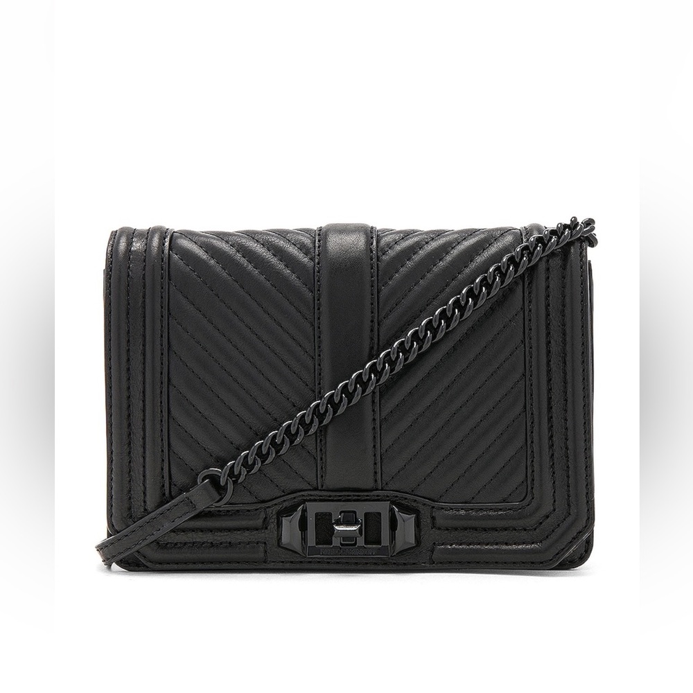 Rebecca Minkoff Chevron Quilted Small Love Crossbody